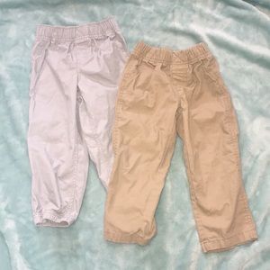 2 pairs of Carters 2t light weight pants.